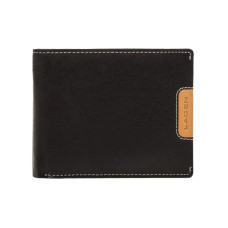 Lagen pánská peněženka kožená 615196 - černá/světle hnědá - BLK/TAN