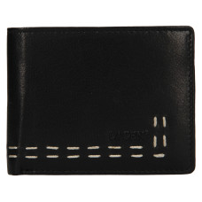 Lagen pánská peněženka kožená LM-7617-černá - BLK
