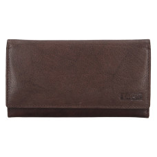 Lagen dámská peněženka kožená V-62-tmavě hnědá - DBR