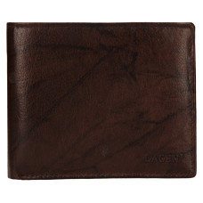 Lagen pánská peněženka kožená V-75 - tmavě hnědá - DBR