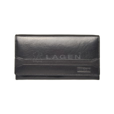 Lagen dámská peněženka kožená W-2025-černá - BLK