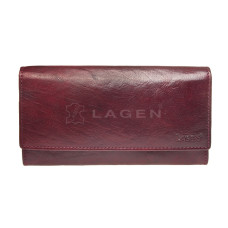 Lagen dámská peněženka kožená V-40/T-vínová - W.RED