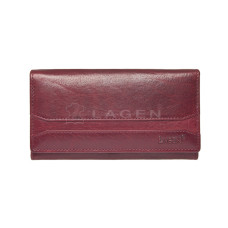 Lagen dámská peněženka kožená W-2025/T - vínová - W.RED