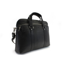 Černá kožená business taška na notebook 212-2187-60