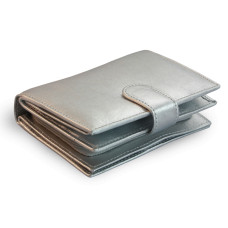 Stříbrná dámská kožená peněženka se zápinkou 511-9769-27
