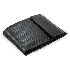 Černá kožená pánská peněženka s klopnou 513-2972-60