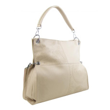 Velká libovolně nositelná dámská kabelka 5381-BB krémová