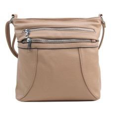 NEW BERRY Dámská crossbody kabelka HB-137 latté béžovo-hnědá