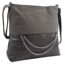 Dámská crossbody kabelka se řetízkem NH8146 šedá