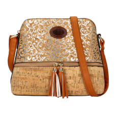 Crossbody dámská kabelka v korkovém designu T8297 typ 16