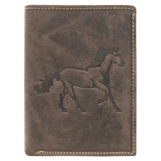 Pánská peněženka Wild ANIMALS N4-CHM HORSE hnědá