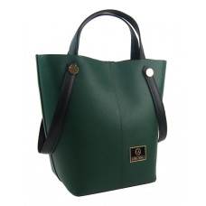 Zelená shopper dámská kabelka S683 GROSSO